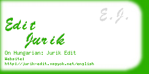 edit jurik business card
